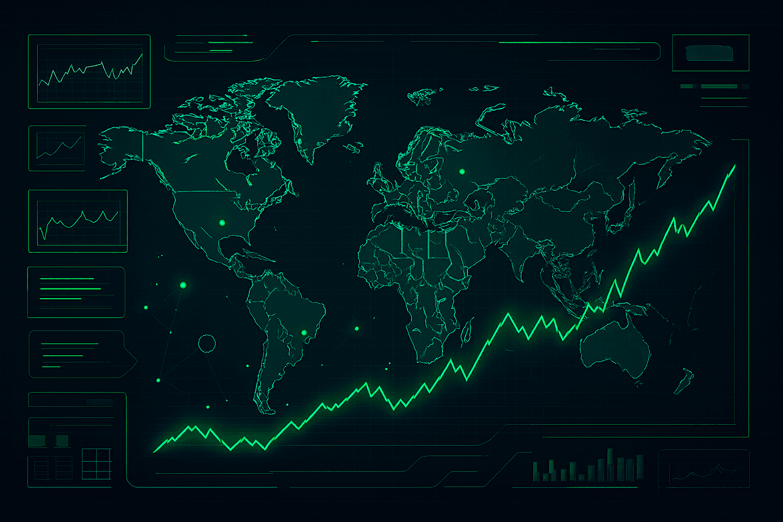 AI data intelligence center with flowing data streams